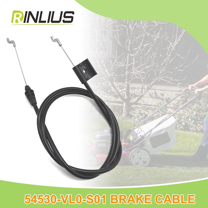 Rinlius Lawn Mower Brake Cable 54530-VL0-S01 for Honda 21" HRR216 HRX217 Walk-Behind Lawn Mowers fits Honda HRR216K9, HRR216K10, HRR216K11, HRX217K1, HRX217K3, HRX217K5, HRX217K6 Lawn Mower - Image 5